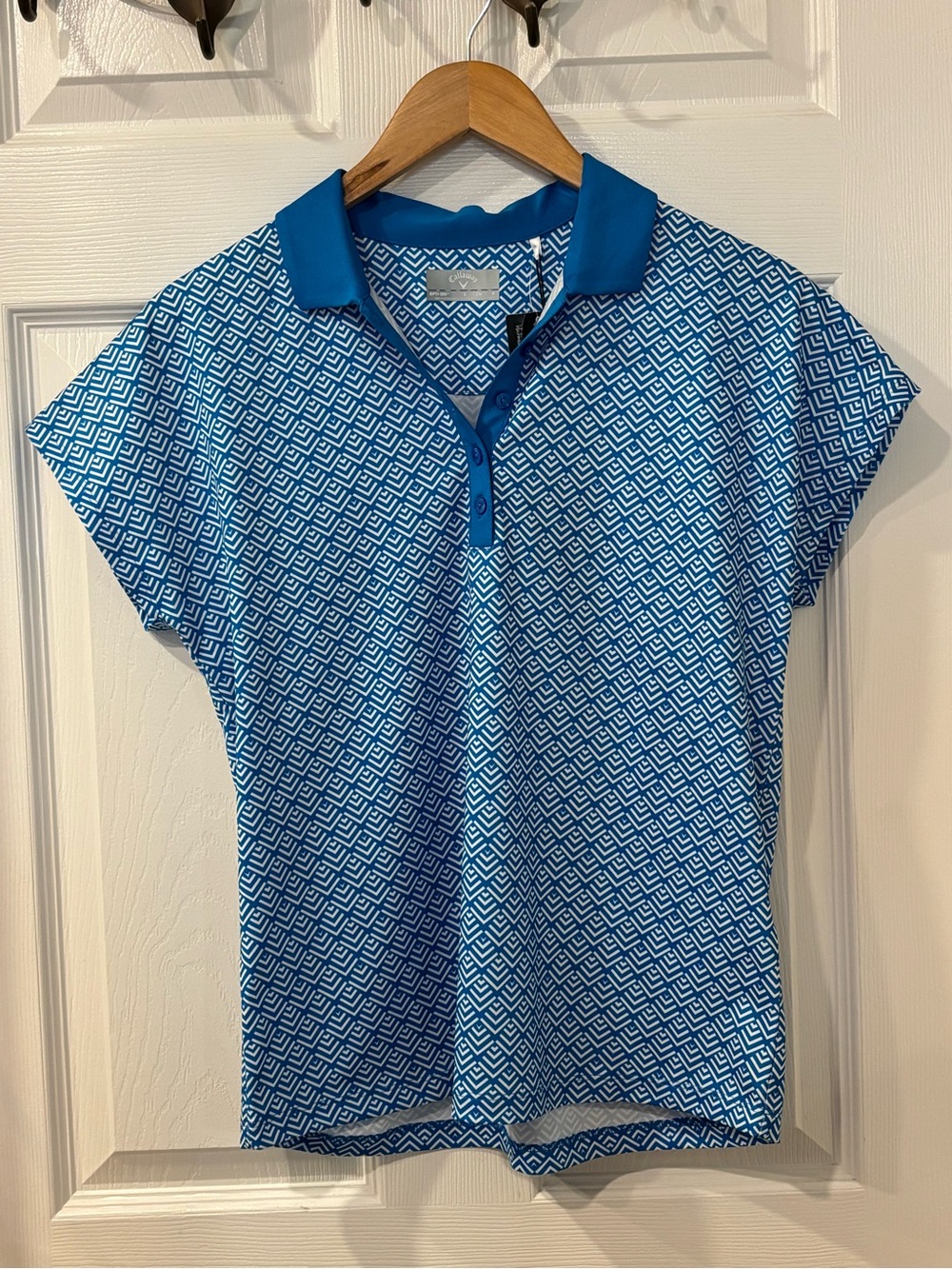 Callaway Golf Blue Geo-Print Top - Picture 12 of 12